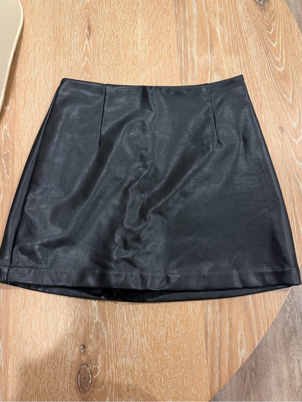 Abercrombie & Fitch Black Leather Mini Skirt